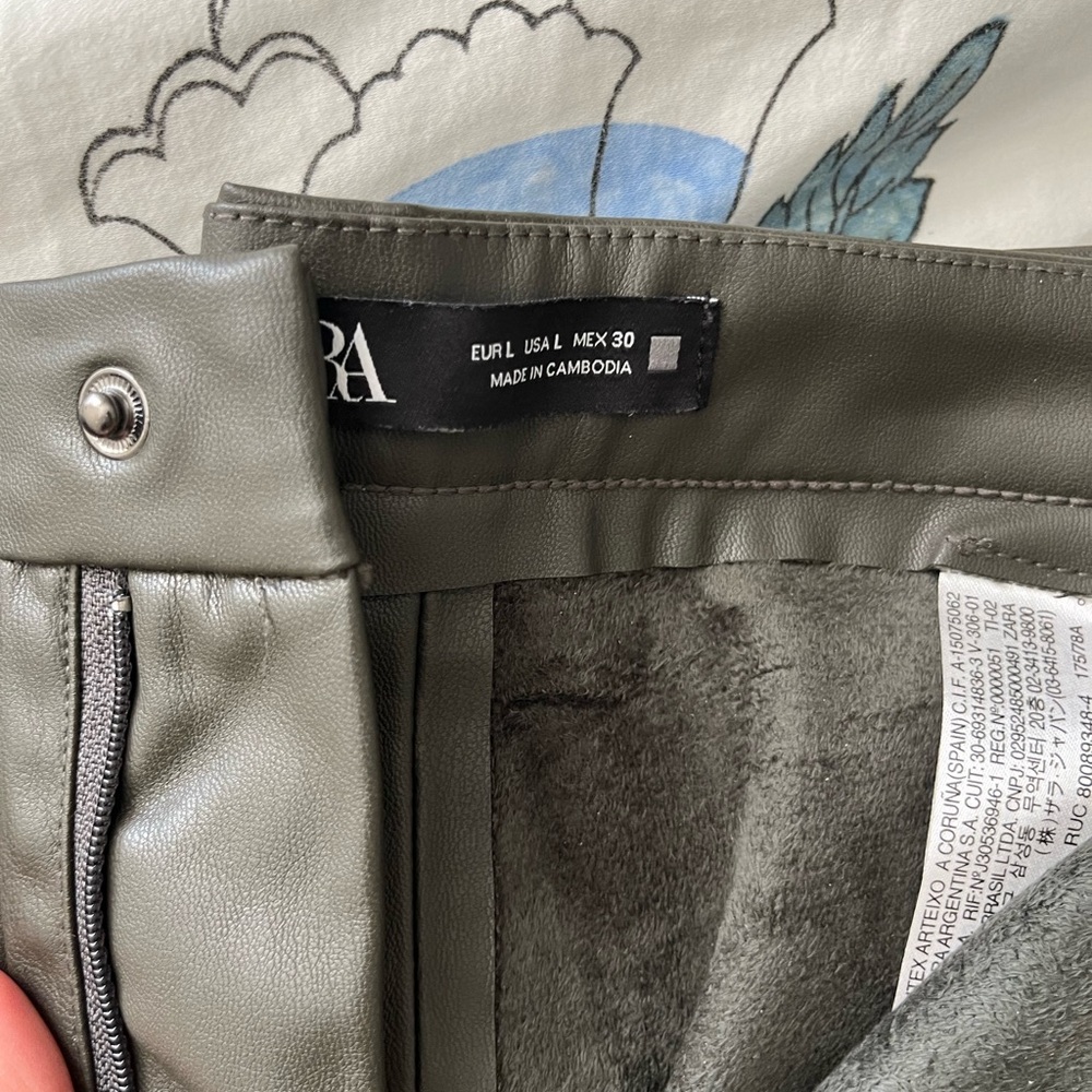 Zara faux leather pants